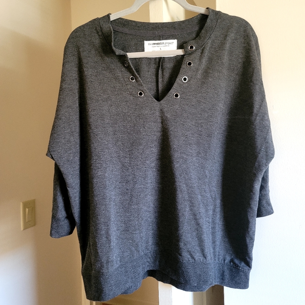 The Sweatshirt Project Half Sleeve Sweater